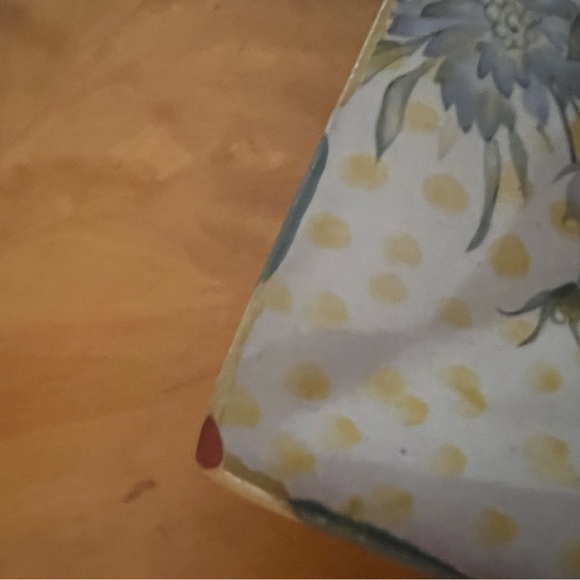 Mackenzie Childs Torquay Frank & Mustard Roses Square Platter - Picture 7 of 13